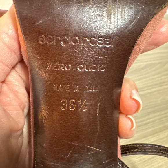 Vintage Sergio Rossi suede sandals - Picture 6 of 9